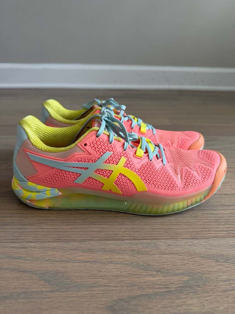 Asics Gel-Resolution 8 Women's Tennis Shoes Sun Coral/Sour Yuzu